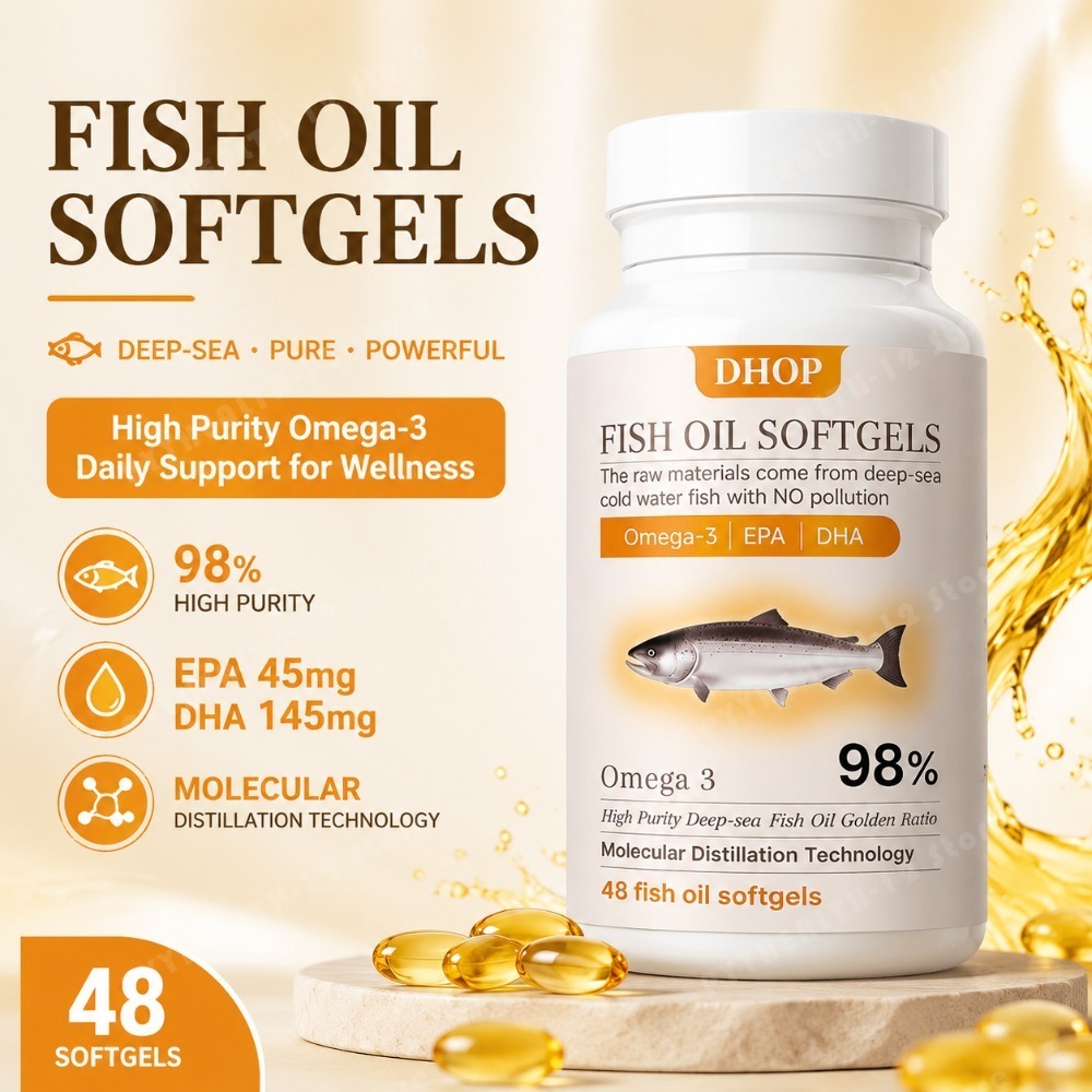 Omega 3 Fish Oil - Cápsulas de Aceite de Pescado Omega