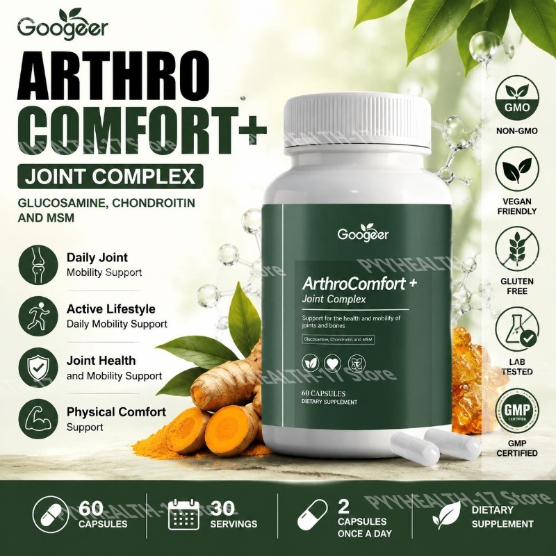 Glucosamine Chondroitin Joint - Cápsulas Googeer ArthroComfort+ para el Complejo