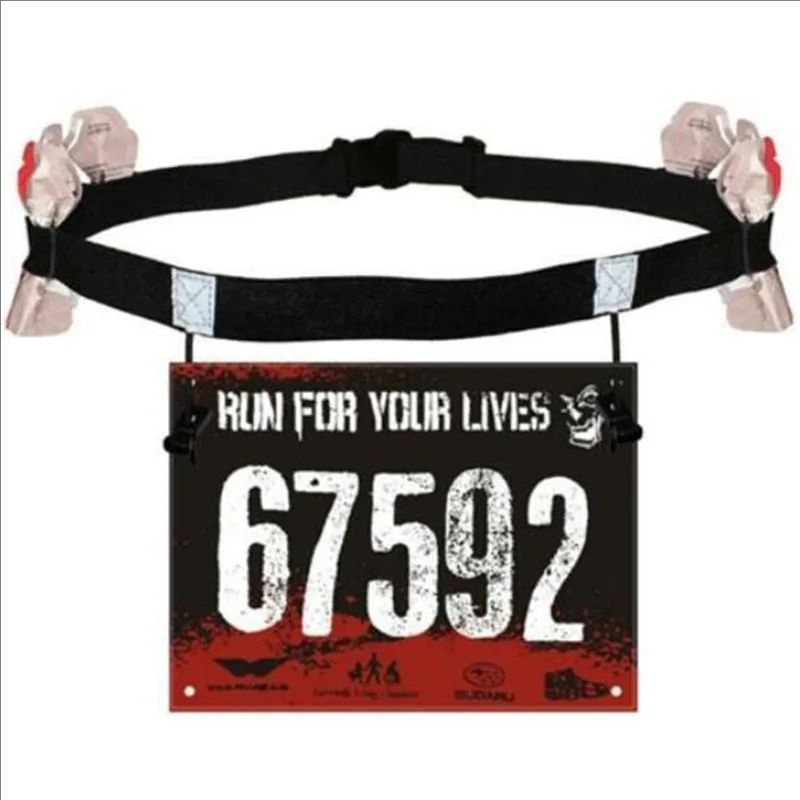 Nutrition Gym - Cinturón Porta-Dorsal para Carreras, Triatlón, Maratón,