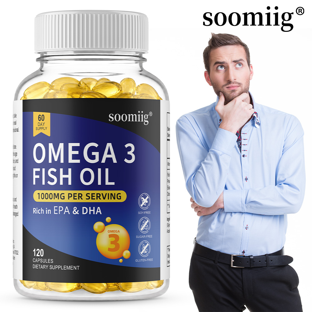 Omega 3 Fish Oil - Cápsulas de Aceite de Pescado Omega