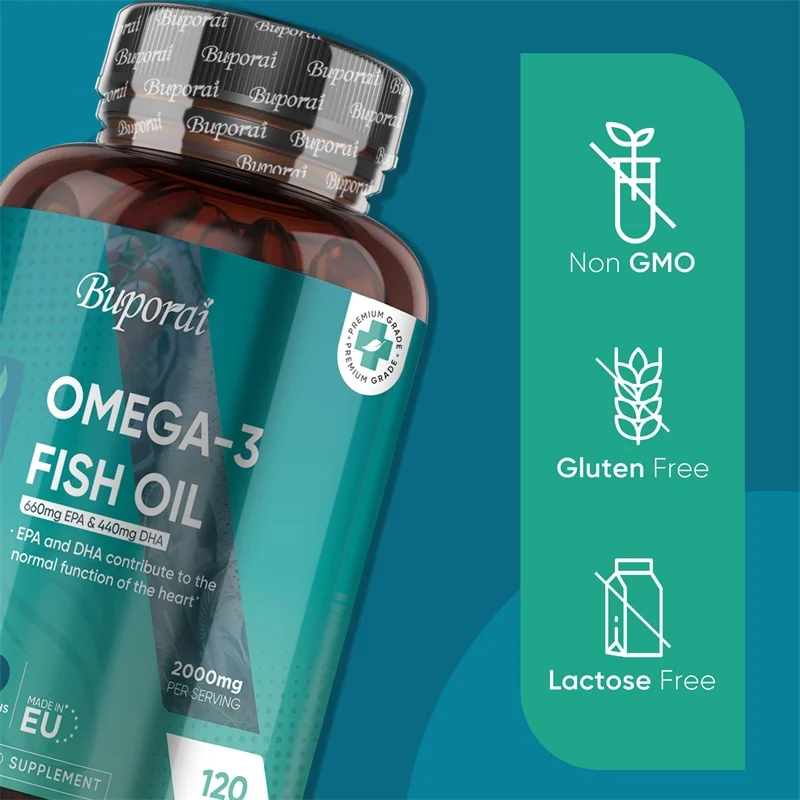 Aceite de Pescado Omega 3 2000 - Omega 3 Fish Oil reseña y precio