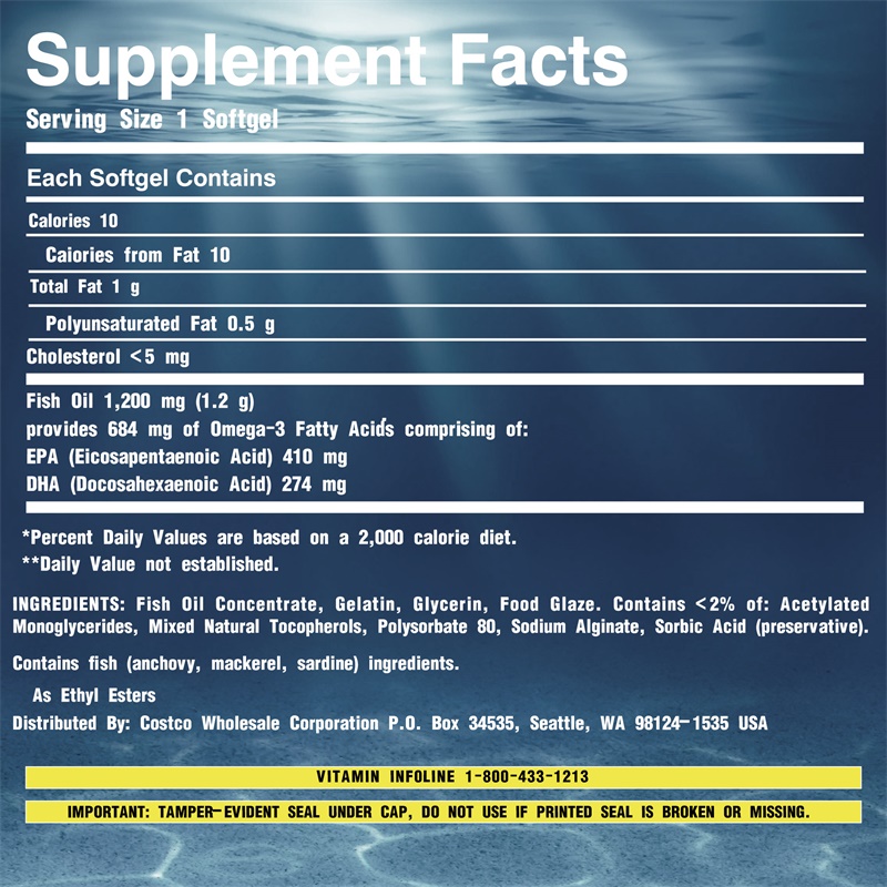 Cápsulas de Aceite de Pescado  - Omega 3 Fish Oil reseña y precio