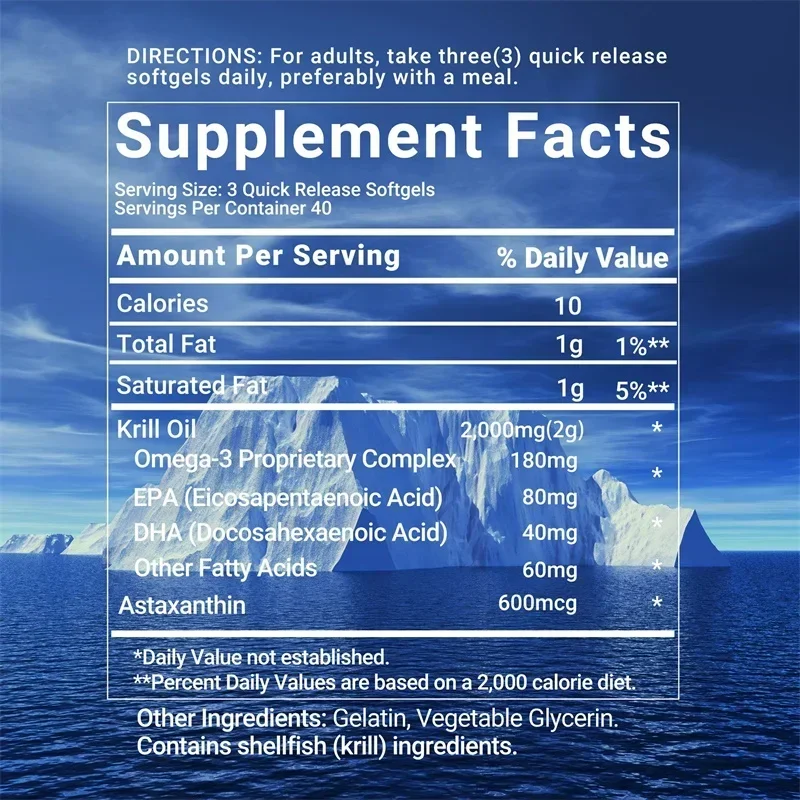 Cápsulas de aceite de Krill an - Omega 3 Fish Oil reseña y precio