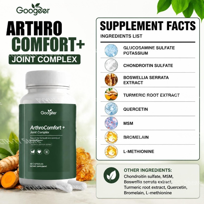 Cápsulas Googeer ArthroComfort - Glucosamine Chondroitin Joint reseña y precio